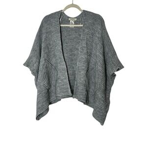 COCOGIO Cardigan Sweater Women's One Size‎ Wool Alpaca Open Front Pockets Italy